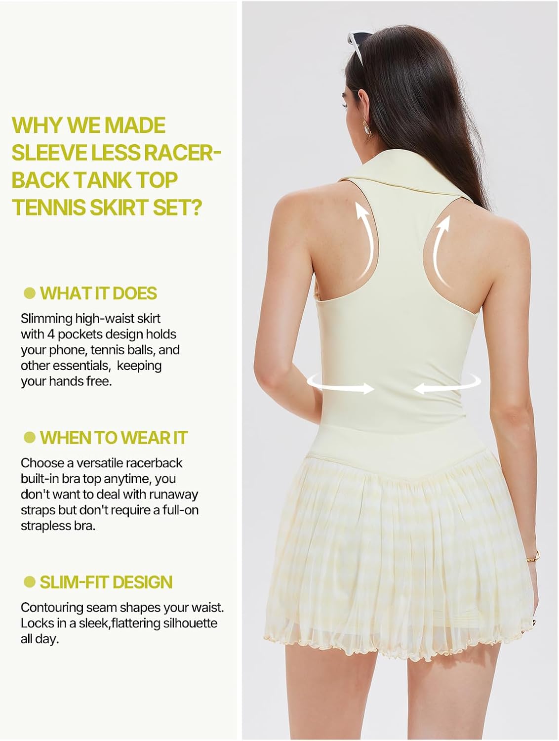 Women / Men Golf Sleeveless With Pockets Built-In Shorts Shorts - Image 4
