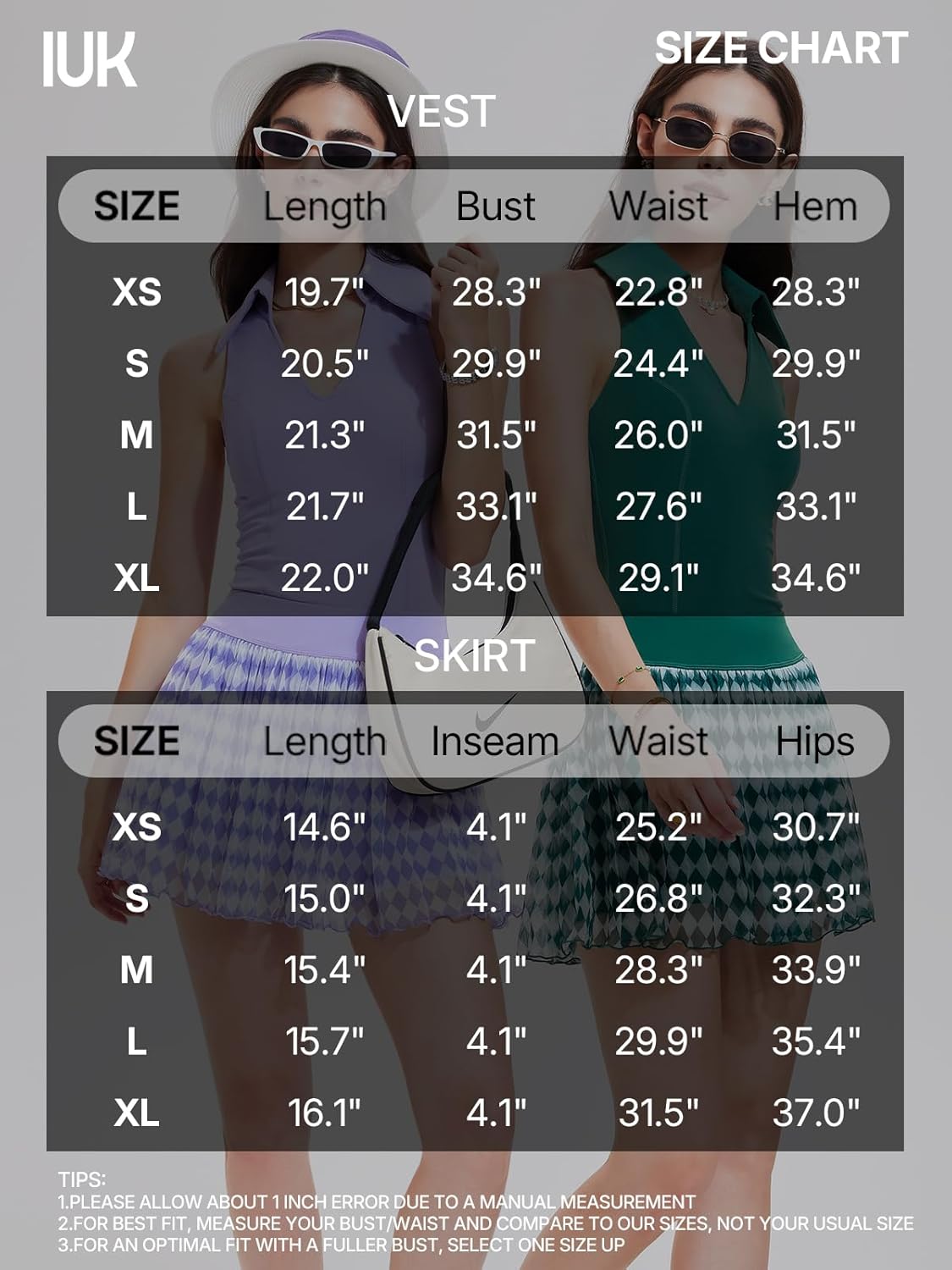 Women / Men Golf Sleeveless With Pockets Built-In Shorts Shorts - Image 5