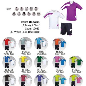 Desto 2 Match Shirts & 1 Short Set
