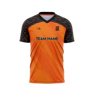 Orange Splash Custom Football Team Jersey Design