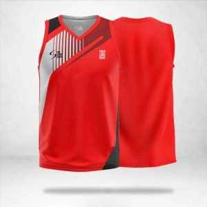 Red Design Custom Basketball Jersey