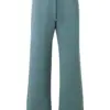 Dusty Teal High-Rise Wide-Leg Sweatpants