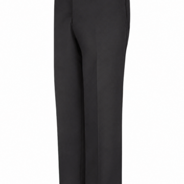 Black Tailored Straight-Leg Trousers